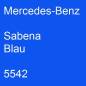 Preview: Mercedes-Benz, Sabena Blau, 5542.